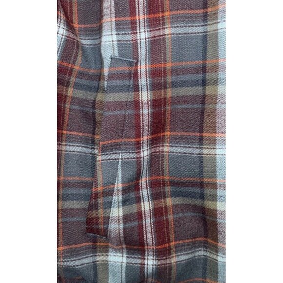 L.L. Bean Men’s Plaid Fleece Lined Wool Blend Shirt Jacket Pockets Sz L Outdoor - Picture 3 of 12